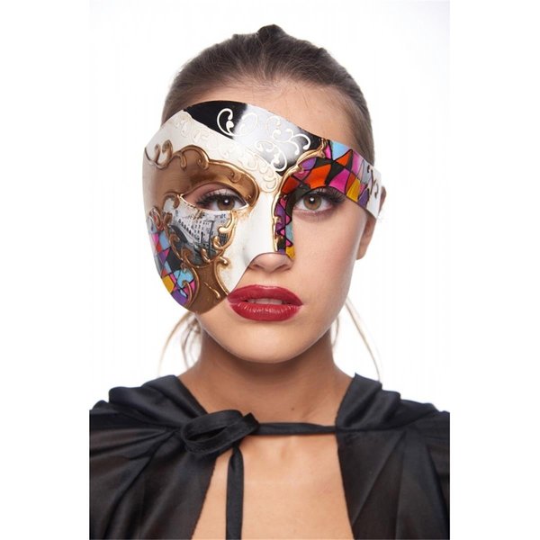 Perfectpretend Colorful Venetian Art Half Face Mask PE2105753